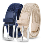 Load image into Gallery viewer, Stretch Belt 2Pack,Braided Canvas Woven Elastic Stretch Belts for Men/Women/Junior,Golf Outdoor Activities
