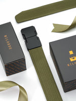 Load image into Gallery viewer, MILORDE Stretch Versatile Belt, Causal Dress Outdoor Activities,1.4" Nylon Web Belt with Quicky Release Plug Buckle
