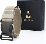 Load image into Gallery viewer, MILORDE Men Tactical Belt,Stretch Nylon Web,Hiking Rigger Military Work-Quick Release
