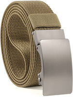 Load image into Gallery viewer, MILORDE Men's 1.38" Nylon Ratchet Belt, Casual Web Click Belt for Jeans, Business Dress, Adjustable Trim to Fit
