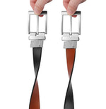 Load image into Gallery viewer, Men’s Reversible Leather Belt for Casual Golf Dress Pants Shirts, Double Style - 2 Sides
