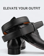 Load image into Gallery viewer, Men&#39;s Ratchet Leather Belt for Casual Golf Dress Pants Shirts, Adjustable Fit, Comfortable and Easy To Use （35mm）
