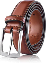 Load image into Gallery viewer, MILORDE Men's Genuine Leather Dress Belt, Handmade, 100% Cow Leather, Fashion &amp; Classic Designs for Work Business and Casual

