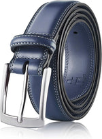 Load image into Gallery viewer, MILORDE Men's Genuine Leather Dress Belt, Handmade, 100% Cow Leather, Fashion &amp; Classic Designs for Work Business and Casual
