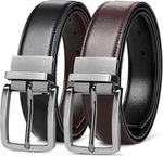 Load image into Gallery viewer, MILORDE Reversible Belt for Men - Adjustable Size - Premium Leather - Double Style in One Belt
