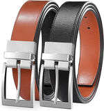 Load image into Gallery viewer, MILORDE Reversible Belt for Men - Adjustable Size - Premium Leather - Double Style in One Belt
