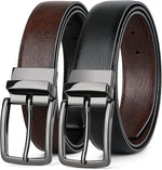 Load image into Gallery viewer, MILORDE Reversible Belt for Men - Adjustable Size - Premium Leather - Double Style in One Belt
