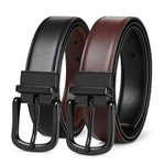 Load image into Gallery viewer, Men’s Reversible Leather Belt for Casual Golf Dress Pants Shirts, Double Style - 2 Sides
