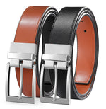 Load image into Gallery viewer, Men’s Reversible Leather Belt for Casual Golf Dress Pants Shirts, Double Style - 2 Sides
