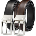 Load image into Gallery viewer, MILORDE Reversible Belt for Men - Adjustable Size - Premium Leather - Double Style in One Belt
