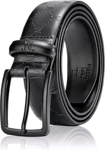 Load image into Gallery viewer, MILORDE Men's Genuine Leather Dress Belt, Handmade, 100% Cow Leather, Fashion &amp; Classic Designs for Work Business and Casual

