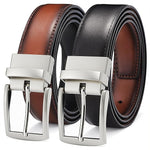 Load image into Gallery viewer, MILORDE Reversible Belt for Men - Adjustable Size - Premium Leather - Double Style in One Belt
