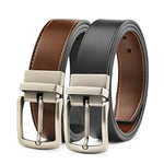 Load image into Gallery viewer, Men’s Reversible Leather Belt for Casual Golf Dress Pants Shirts, Double Style - 2 Sides

