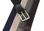 Load image into Gallery viewer, MILORDE Stretch Belt 2Pack,Braided Canvas Woven Elastic Stretch Belts for Men/Women/Junior,Golf Outdoor Activities
