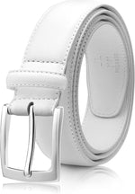 Load image into Gallery viewer, MILORDE Men's Genuine Leather Dress Belt, Handmade, 100% Cow Leather, Fashion &amp; Classic Designs for Work Business and Casual
