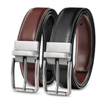 Load image into Gallery viewer, Men’s Reversible Leather Belt for Casual Golf Dress Pants Shirts, Double Style - 2 Sides
