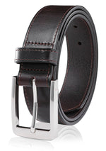 Load image into Gallery viewer, Men&#39;s Genuine Leather Dress Belt, Handmade, 100% Cow Leather, Fashion &amp; Classic Designs for Work Business and Casual
