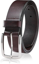 Load image into Gallery viewer, MILORDE Men's Genuine Leather Dress Belt, Handmade, 100% Cow Leather, Fashion &amp; Classic Designs for Work Business and Casual
