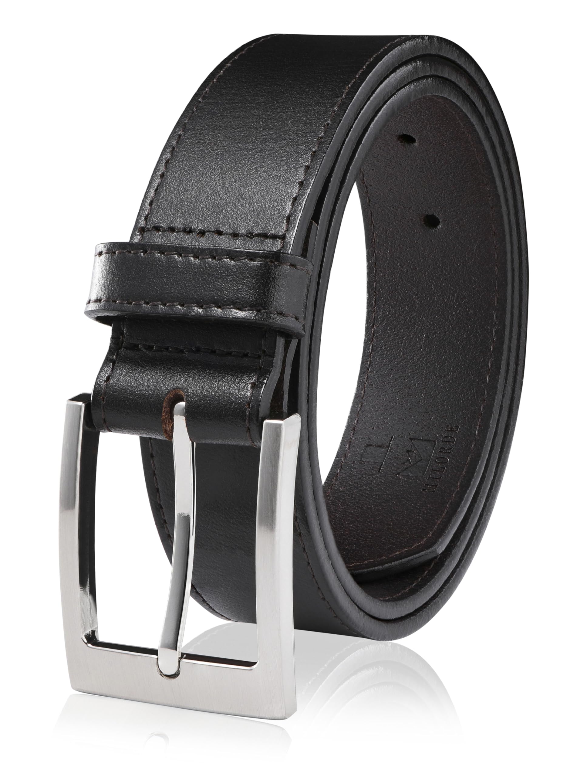 Men's Genuine Leather Dress Belt, Handmade, 100% Cow Leather, Fashion & Classic Designs for Work Business and Casual