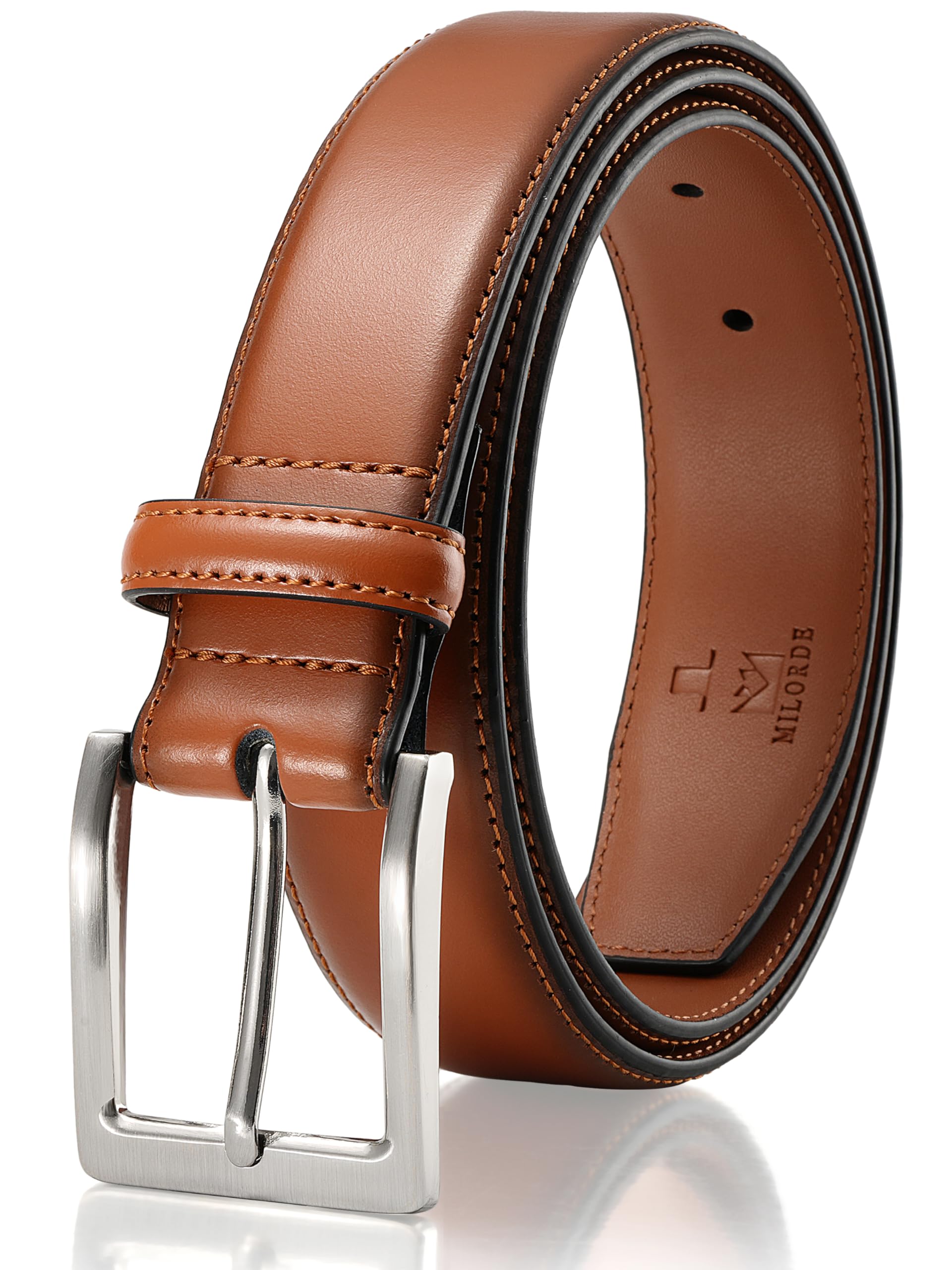 Men's Genuine Leather Dress Belt, Handmade, 100% Cow Leather, Fashion & Classic Designs for Work Business and Casual