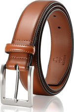 Load image into Gallery viewer, MILORDE Men's Genuine Leather Dress Belt, Handmade, 100% Cow Leather, Fashion &amp; Classic Designs for Work Business and Casual
