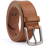 Load image into Gallery viewer, MILORDE Full Grain Leather Belt for Men, Daily Wear for Jeans Casual Pants, Handmade Men Leather Belts with Gift Box
