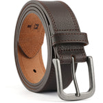 Load image into Gallery viewer, MILORDE Full Grain Leather Belt for Men, Daily Wear for Jeans Casual Pants, Handmade Men Leather Belts with Gift Box
