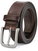 Load image into Gallery viewer, MILORDE Full Grain Leather Belt for Men, Daily Wear for Jeans Casual Pants, Handmade Men Leather Belts with Gift Box
