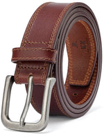 Load image into Gallery viewer, MILORDE Full Grain Leather Belt for Men, Daily Wear for Jeans Casual Pants, Handmade Men Leather Belts with Gift Box

