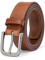 Load image into Gallery viewer, MILORDE Full Grain Leather Belt for Men, Daily Wear for Jeans Casual Pants, Handmade Men Leather Belts with Gift Box

