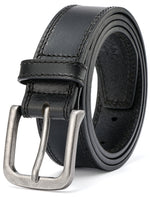Load image into Gallery viewer, MILORDE Full Grain Leather Belt for Men, Daily Wear for Jeans Casual Pants, Handmade Men Leather Belts with Gift Box
