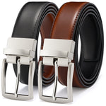 Load image into Gallery viewer, MILORDE Reversible Belt for Men - Adjustable Size - Premium Leather - Double Style in One Belt
