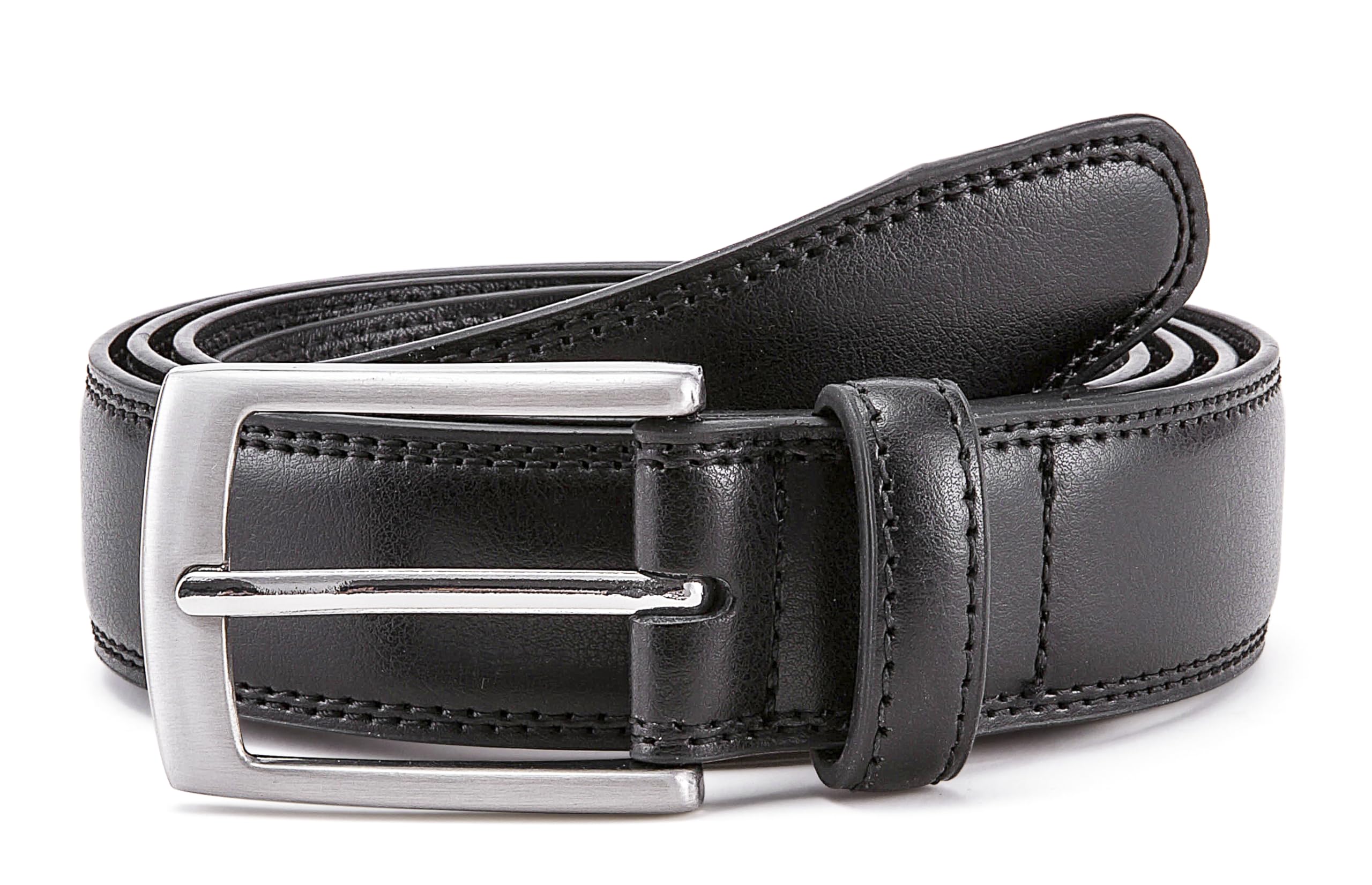 Men's Genuine Leather Dress Belt, Handmade, 100% Cow Leather, Fashion & Classic Designs for Work Business and Casual