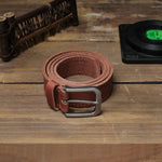 Load image into Gallery viewer, Men&#39;s Jean Leather Belt, 35mm 100% Genuine Leather, Handmade, Classic Designs for Work and Casual
