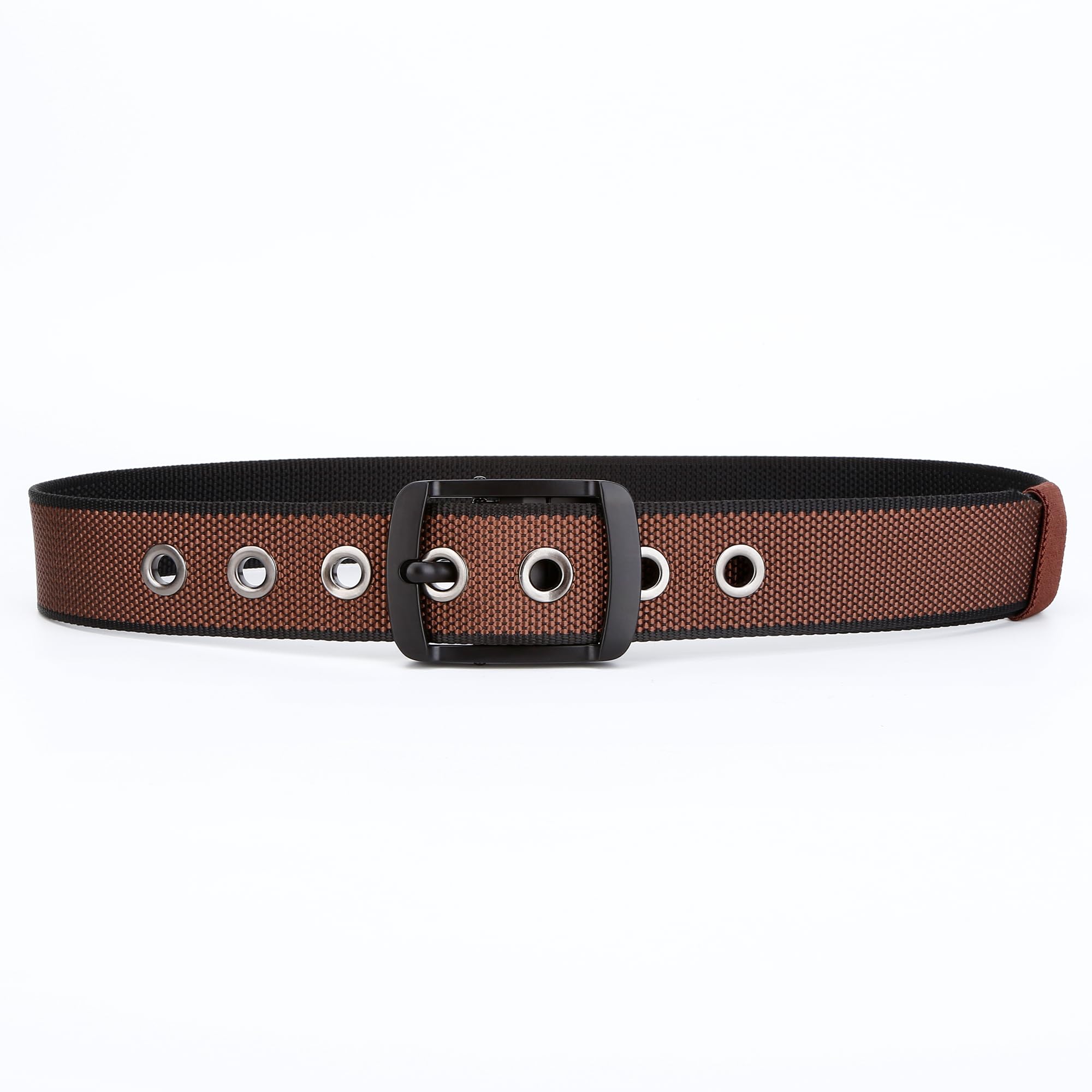 Men's Reversible Nylon Web, 35MM, Dressy Casual Work Belt with Automatic Buckle Quick Release, Full Adjustable