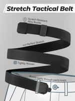 Load image into Gallery viewer, Stretch Versatile Belt, Causal Dress Outdoor Activities,1.4&quot; Nylon Web Belt with Quicky Release Plug Buckle
