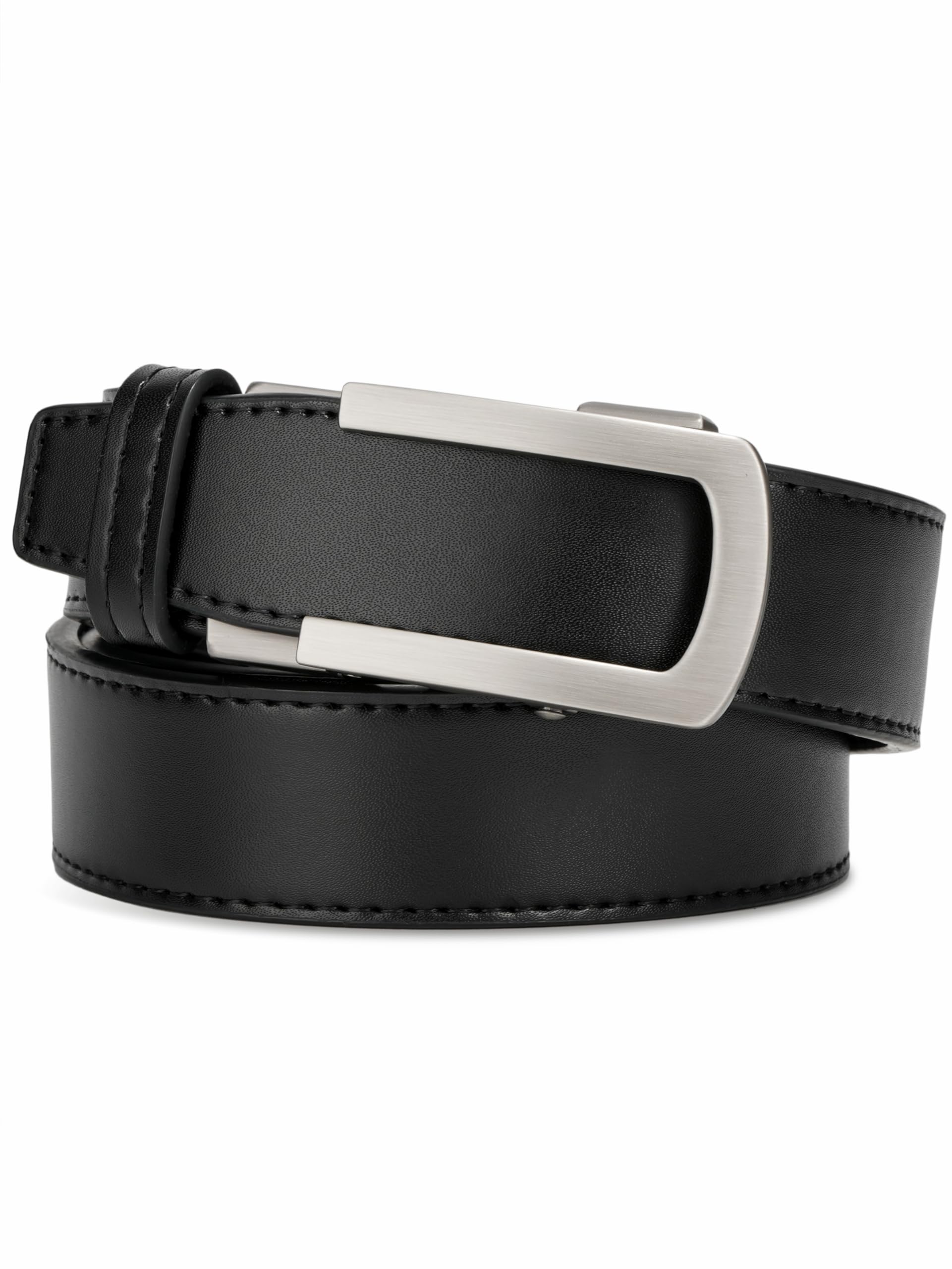 Womens Ratchet Leather Dress Belt - Customizable Fit,Fashion & Classic Designs for Dress and Casual 1 1/5"