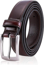 Load image into Gallery viewer, MILORDE Men's Genuine Leather Dress Belt, Handmade, 100% Cow Leather, Fashion &amp; Classic Designs for Work Business and Casual
