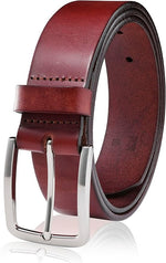 Load image into Gallery viewer, MILORDE Men's Genuine Leather Dress Belt, Handmade, 100% Cow Leather, Fashion &amp; Classic Designs for Work Business and Casual
