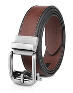 Load image into Gallery viewer, Men&#39;s Ratchet Leather Belt for Casual Golf Dress Pants Shirts, Adjustable Fit, Comfortable and Easy To Use （35mm）

