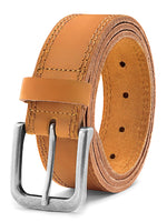 Load image into Gallery viewer, Men&#39;s Jean Leather Belt, 35mm 100% Genuine Leather, Handmade, Classic Designs for Work and Casual
