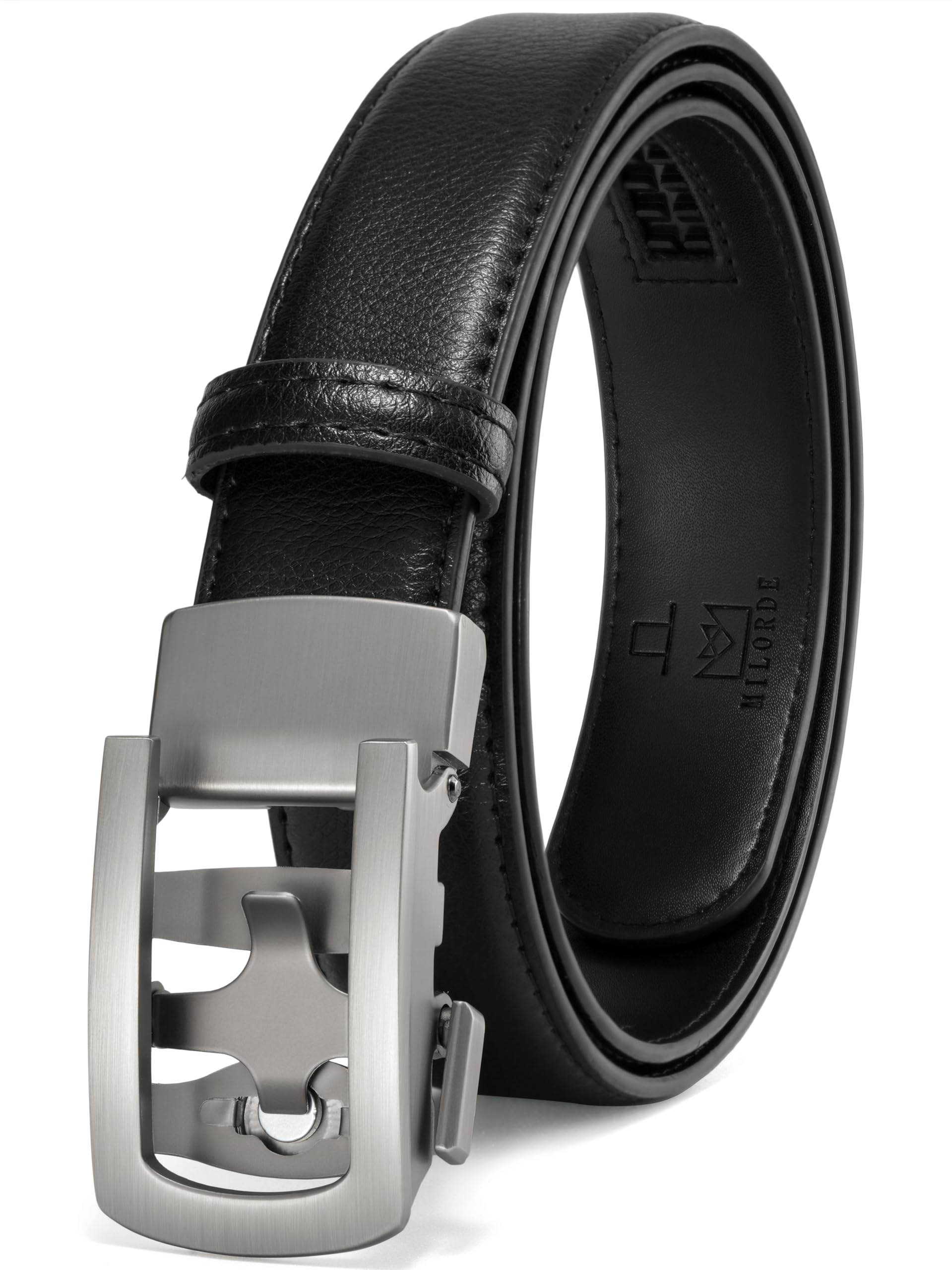 Womens Ratchet Leather Dress Belt - Customizable Fit,Fashion & Classic Designs for Dress and Casual 1 1/5"