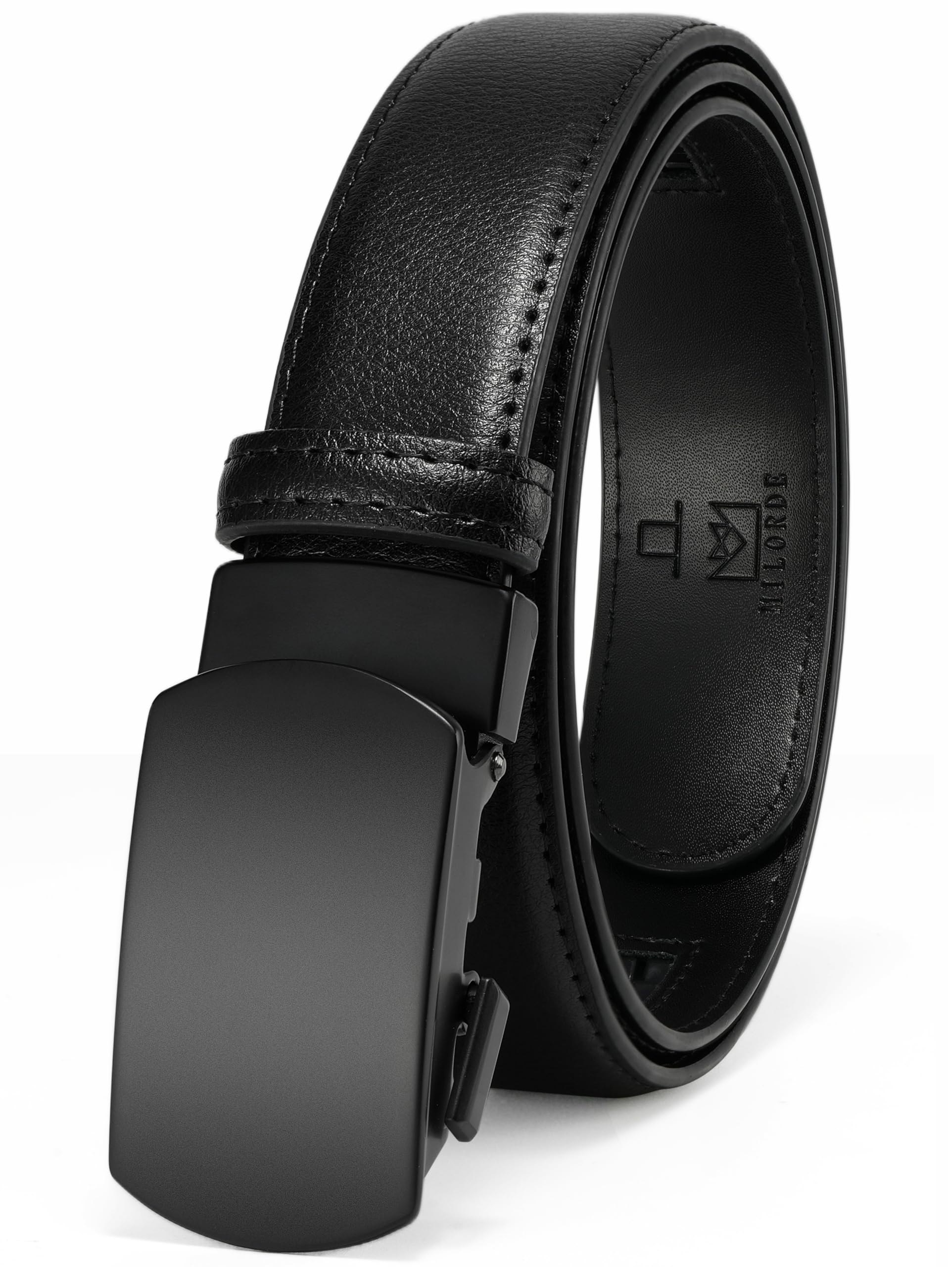 Womens Ratchet Leather Dress Belt - Customizable Fit,Fashion & Classic Designs for Dress and Casual 1 1/5"