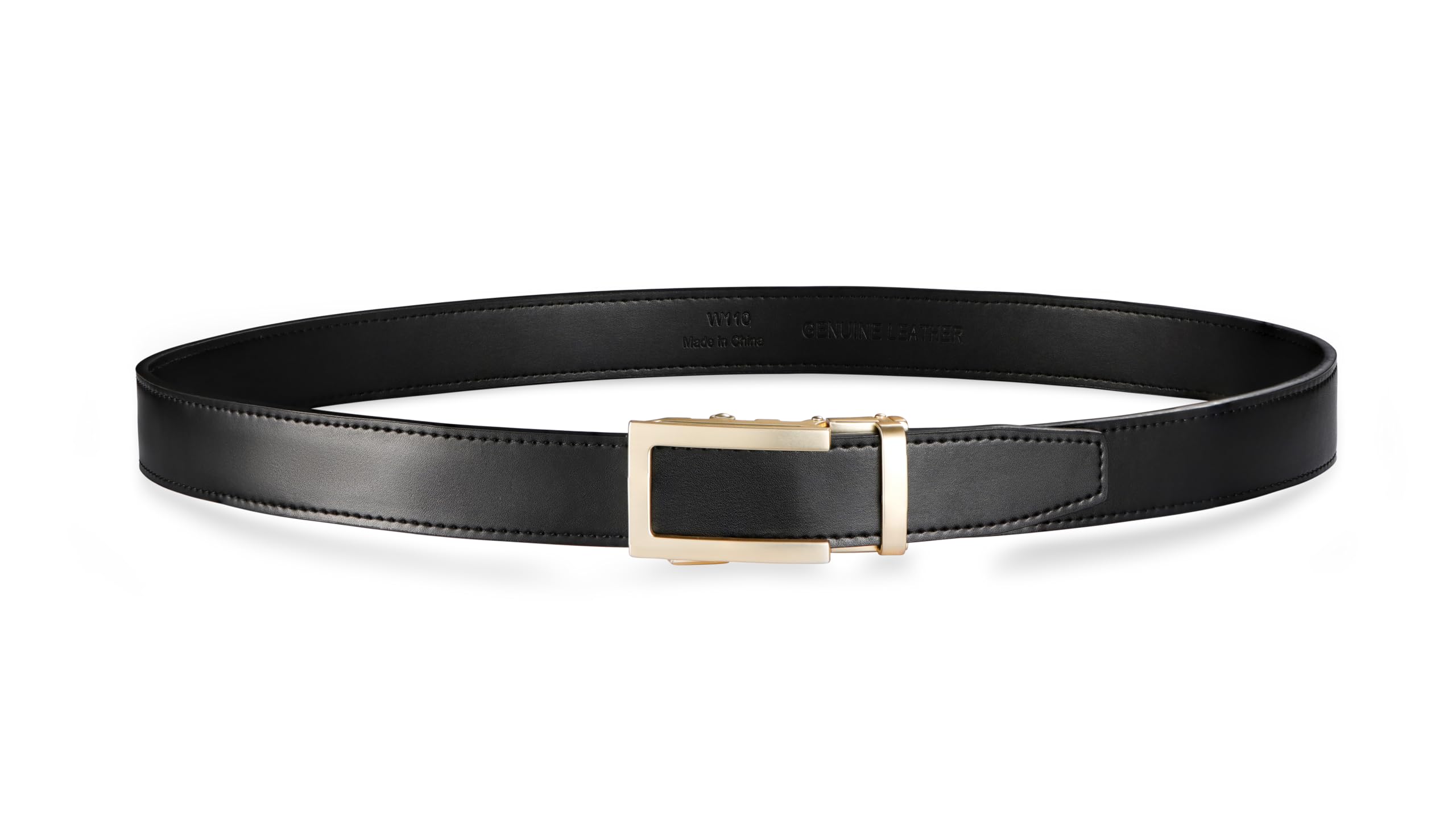 Womens Ratchet Leather Dress Belt - Customizable Fit,Fashion & Classic Designs for Dress and Casual 1 1/5"