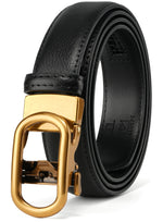 Load image into Gallery viewer, Womens Ratchet Leather Dress Belt - Customizable Fit,Fashion &amp; Classic Designs for Dress and Casual 1 1/5&quot;

