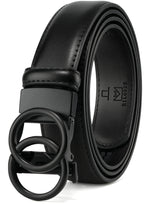 Load image into Gallery viewer, Womens Ratchet Leather Dress Belt - Customizable Fit,Fashion &amp; Classic Designs for Dress and Casual 1 1/5&quot;
