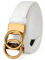 Load image into Gallery viewer, Womens Ratchet Leather Dress Belt - Customizable Fit,Fashion &amp; Classic Designs for Dress and Casual 1 1/5&quot;
