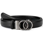 Load image into Gallery viewer, MILORDE Womens Ratchet Leather Dress Belt - 3cm/1.18“ width,Size Customizable Fit,Designs for Dress and Casual

