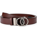 Load image into Gallery viewer, MILORDE Womens Ratchet Leather Dress Belt - 3cm/1.18“ width,Size Customizable Fit,Designs for Dress and Casual

