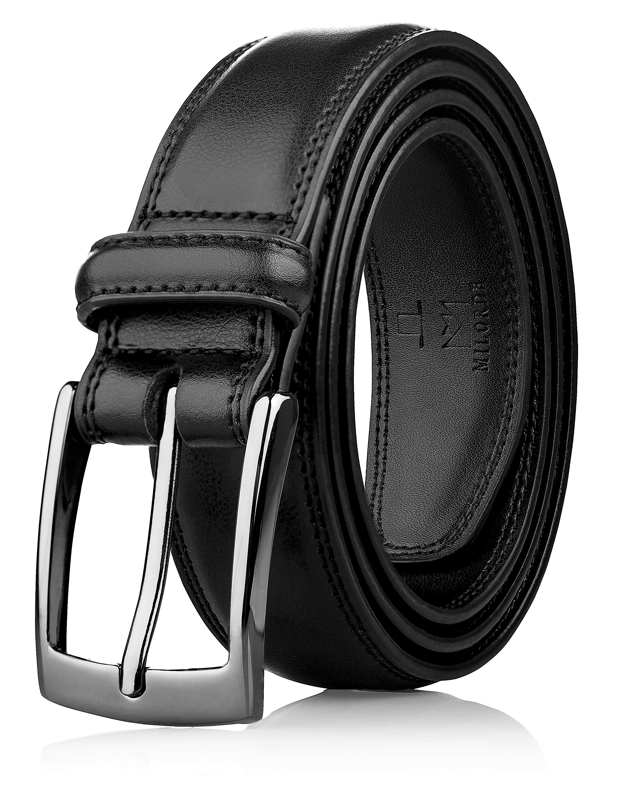 Men's Genuine Leather Dress Belt, Handmade, 100% Cow Leather, Fashion & Classic Designs for Work Business and Casual